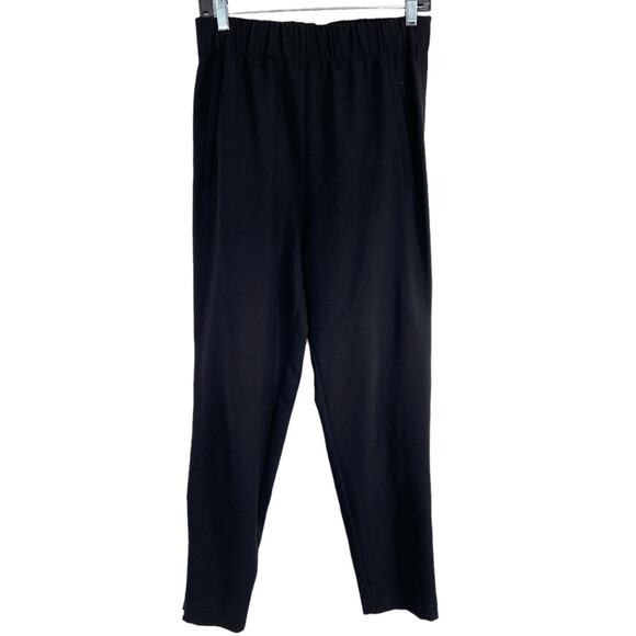 GANNI TAPERED CREPE CLARK PANTS BLACK‎ SZ 34/ US 2 - Picture 3 of 8